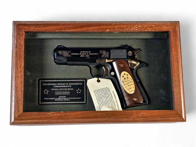 General Dwight D. Eisenhower 5-Star Commemorative Auto-Ordnance .45 ACP General Officers Pistol Limited Edition Cased Collector Set