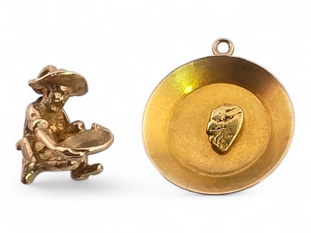 10k Yellow Gold Gold-Panning Charms