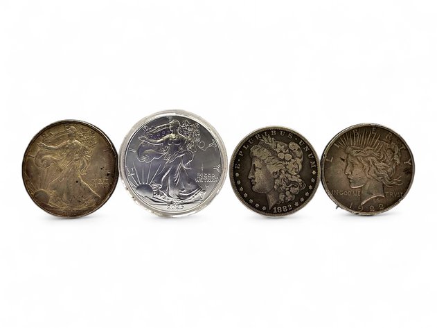 American Silver Eagles & Morgan/Peace Silver Dollars