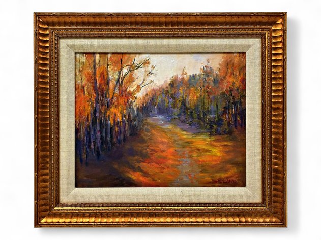Marianne Wieland Autumn Woodland Oil Painting