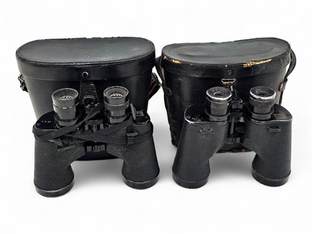 Bausch & Lomb Binoculars w/ Leather Cases
