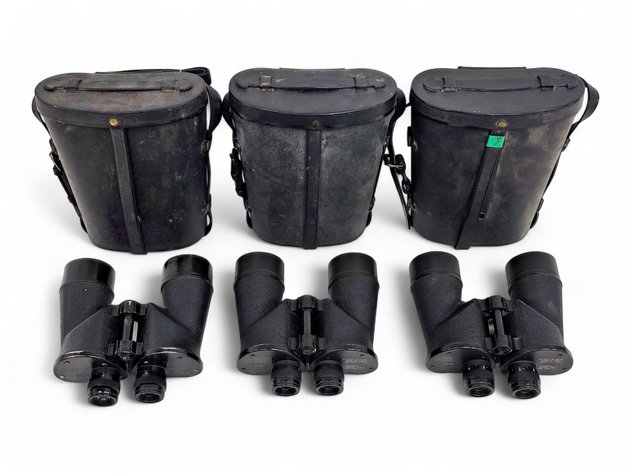 Universal Camera Corp WWII-Era U.S. Navy Binoculars w/ Cases