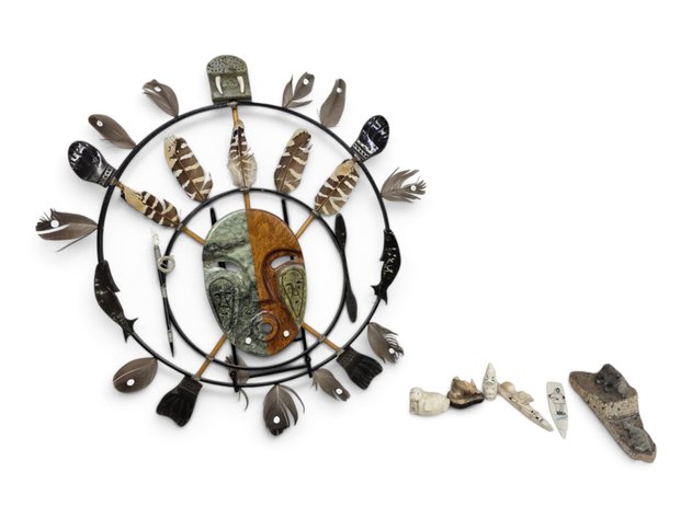 Wayne Komakhuk Spirit Mask, Ben Saclamana Soapstone Sculpture & More