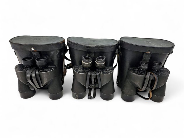 SARD WWII-Era U.S. Navy Binoculars w/ SARD Cases