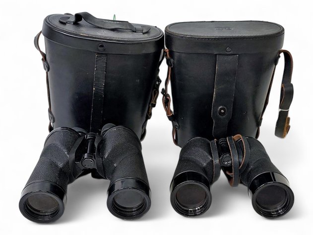 Bausch & Lomb WWII-Era Binoculars w/ Cases