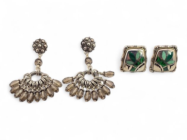 Sterling Silver Earrings by Stephen Dweck & Eric Grossbardt