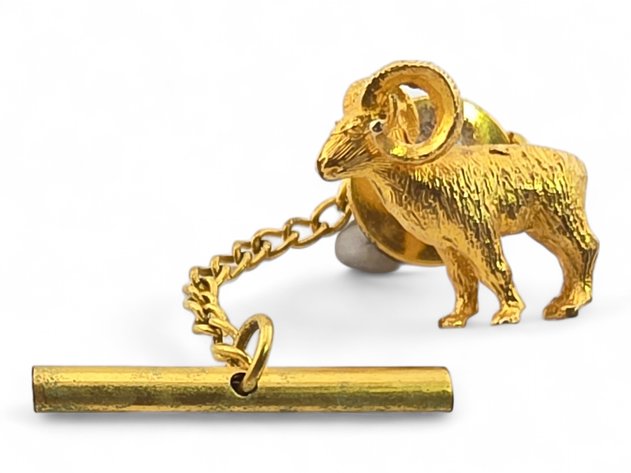 10k Yellow Gold Ram Tie Tack