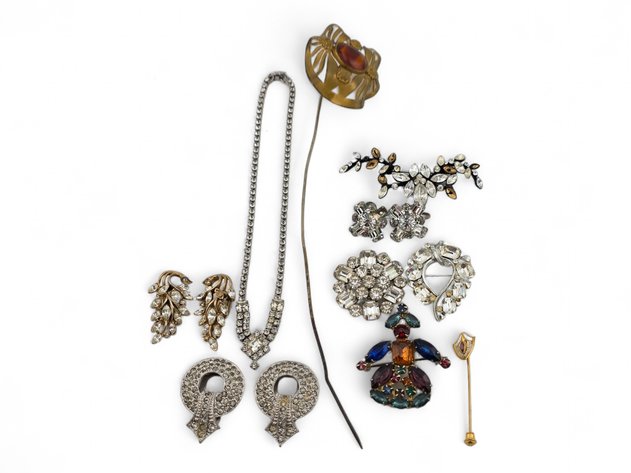 Vintage Earrings, Necklace, Pins & More