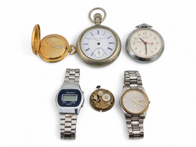 Wrist & Pocket Watches - Arnex, Ingersoll, NY Standard Watch Co., Delphi & Seiko