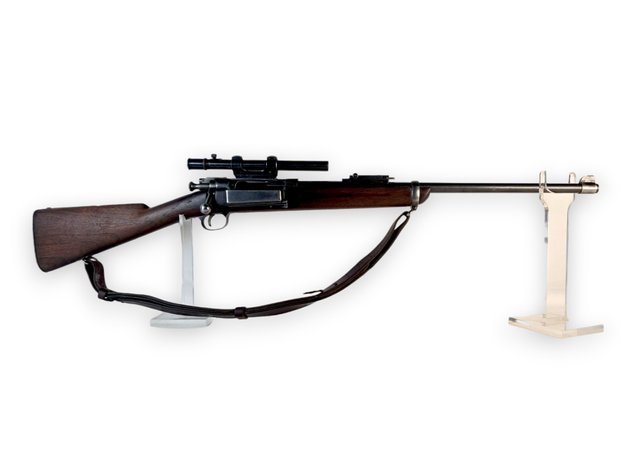 Sporterized U.S. Springfield Model 1898 Krag .30-40 Bolt-Action Rifle w/ Weaver 29S Scope