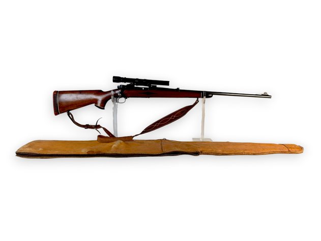 Early-Production 1937 Winchester Model 70 .30-06 Bolt-Action Rifle with Bausch & Lomb Scope