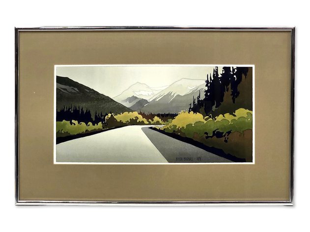 Byron Birdsall “Mountain Fog” Watercolor Painting, 1978