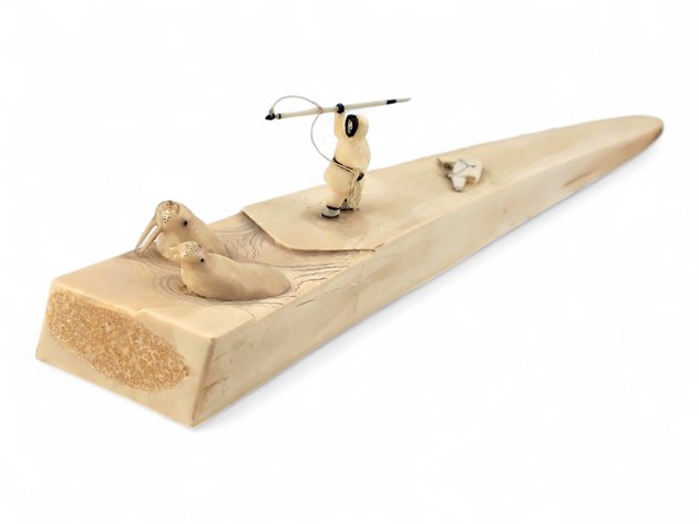 Floyd Kingeekuk Sr. Walrus Tusk Hunting Diorama