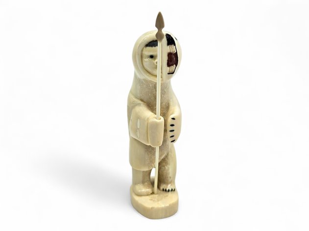John Pullock Hunter Bear Transformation Carving, 1995