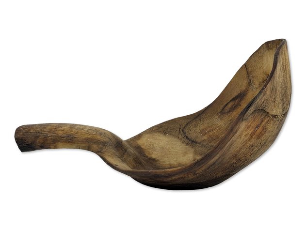 Large Northwest Coast Sheep Horn Feast Scoop
