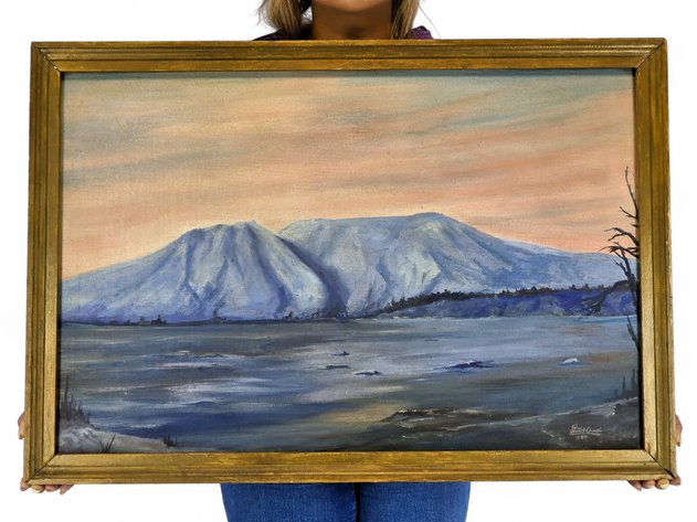 Scott McDaniel Mount Susitna Oil Painting, 1953