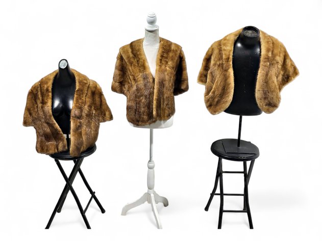 Women's Mink Fur Stoles - Mademoiselle Furs, Parisier's Furs & Fashions, & Wurzburg