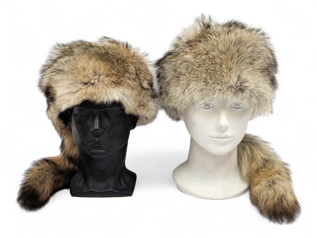 Coyote Fur Hats w/ Tails