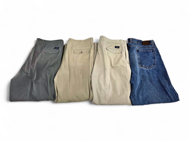 Men's Dockers & John Martin Khakis & Denim Jeans - Sizes 40x30 & 40x29