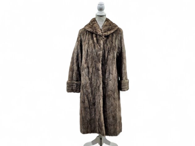 Friedman Furs Full-Length Silver Blue Mink Fur Coat