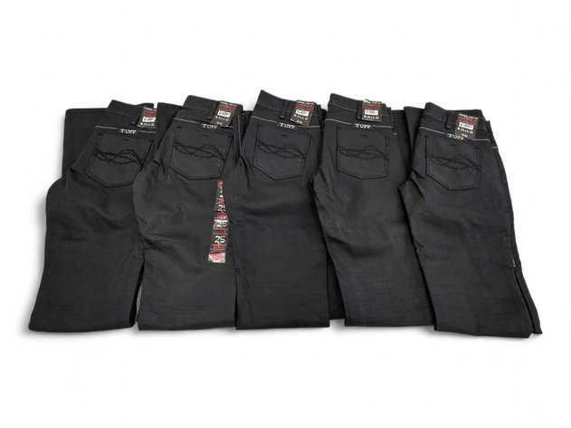 Women's Cowgirl Tuff Co. Blackout Black Pants - Size 25x35