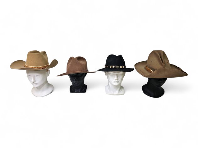 Resistol, Steve Madden, Akubra & More Western-Style Hats - Sizes 6 ⅞, 7 ¼ & More