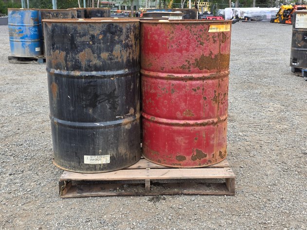 3x 55-Gallon Fluid Drums - Phillips 66 Powerdrive Fluid 30 & Mobiltrans HD 30