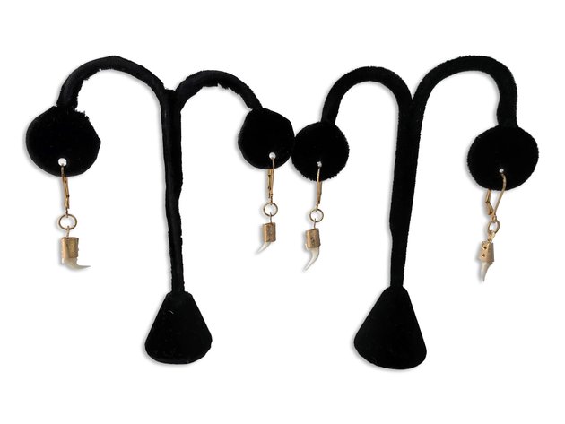 Python Tooth Earrings