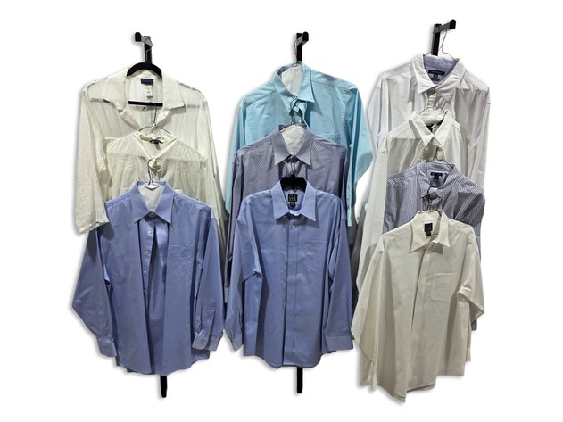 10x Men's Tommy Hilfiger, Gap, Jos. A. Bank & More Dress Shirts
