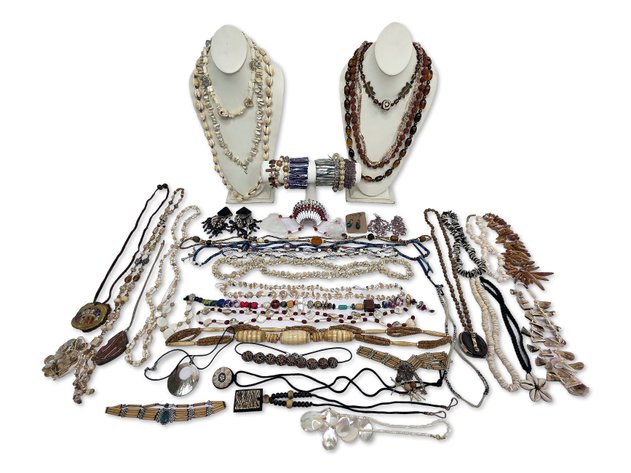 DeGrazia Los Niños Pendant, Mother-of-Pearl & Cowrie Shell Necklaces & More