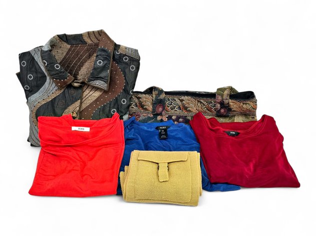 Blazer, Tops, Tapestry Tote & Scarf