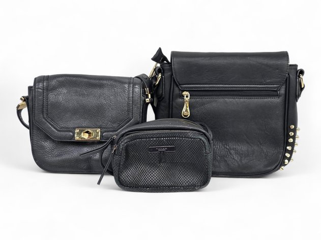 Black Leather Tahari, Vince Camuto & Emporia Purses