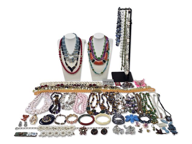 Multi-Strand Beaded Necklaces, Cuff Bracelets, Floral Jewelry & More