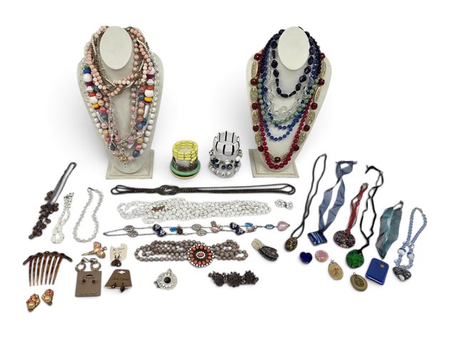 Elements, My Style & Glam Glass Earrings, Polychrome Beaded Necklaces & More