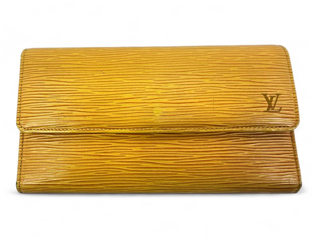 Louis Vuitton Textured Epi Leather Tri-Fold Wallet