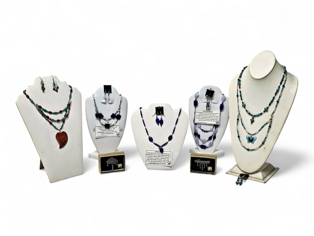 Jewelry w/ Blue Apatite, Lapis Lazuli, Blue Lace Agate & More