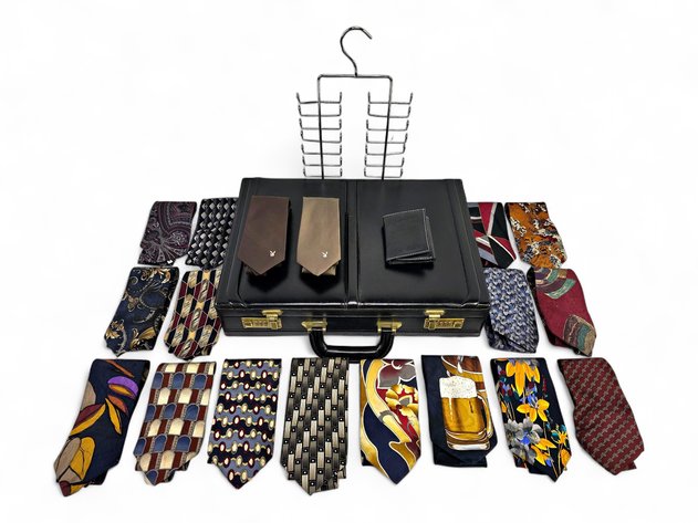 Playboy, Peter Thomas & More Ties, Lucas Suitcase, Wallet & More