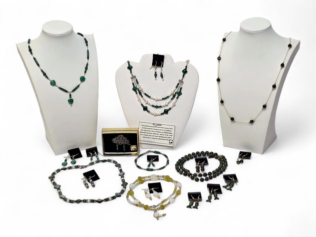 Malachite, Jade & More Jewelry Sets