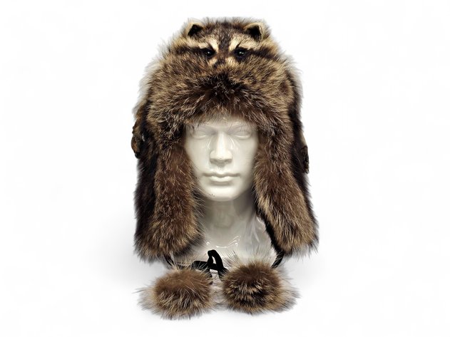 Raccoon Face Trapper Hat