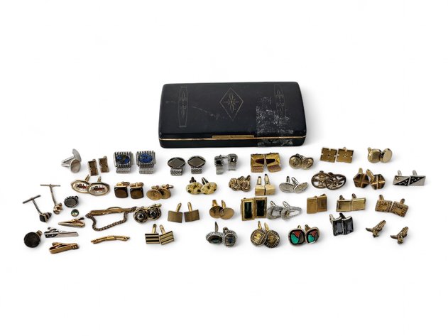 Cufflinks, Tie Accessories & Jewelry Box