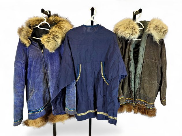 Fur & Corduroy Parkas, Cotton Kuspuk