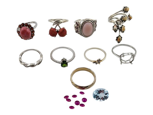 **Sterling Silver Rings & Loose Stones