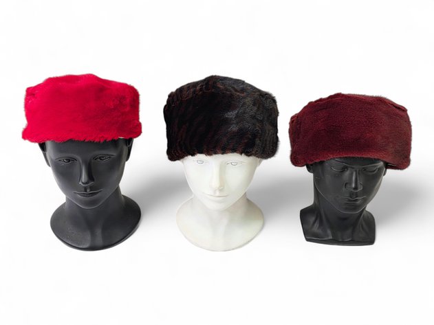 Mink Fur Cossack-Style Hats & Beret