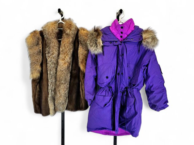 Alaska Fur Gallery Fur Vest & Women's Tyrolia Ski Wear Jacket - Size 14