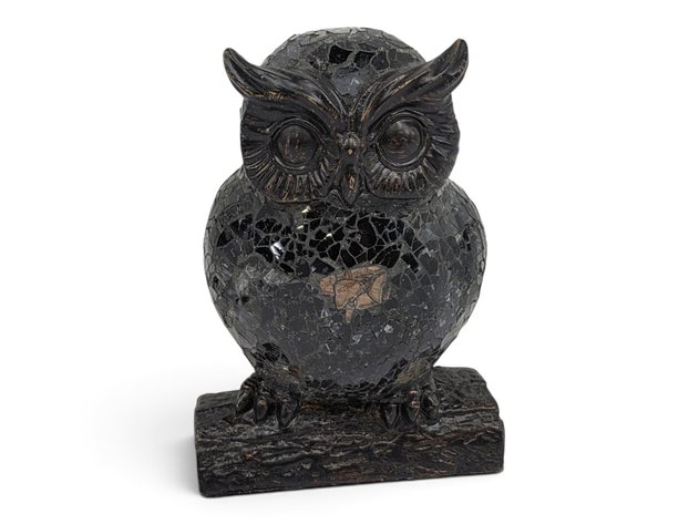 Mosaic Glass Mosaic Owl Lamp