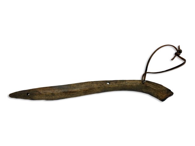 Yup'ik Caribou Bone Story Knife Artifact
