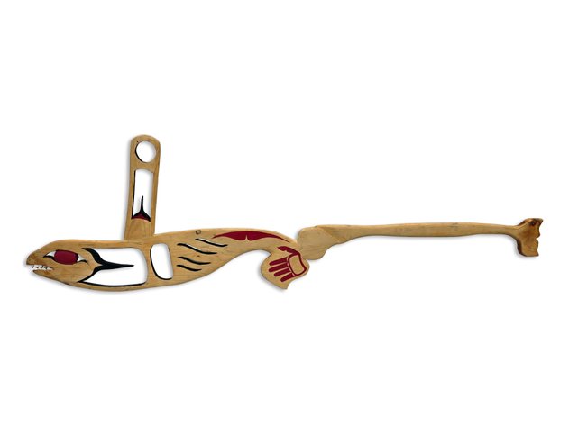 Harvey Kitka Formline Orca Paddle Sculpture