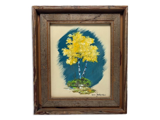 Jane Youngsman Acrylic Painting of Aspen Tree