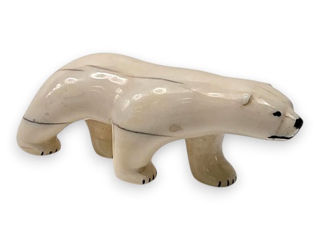 Walrus Ivory Polar Bear Figurine