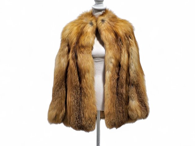 David Green Mid-Length Red Fox Fur Coat